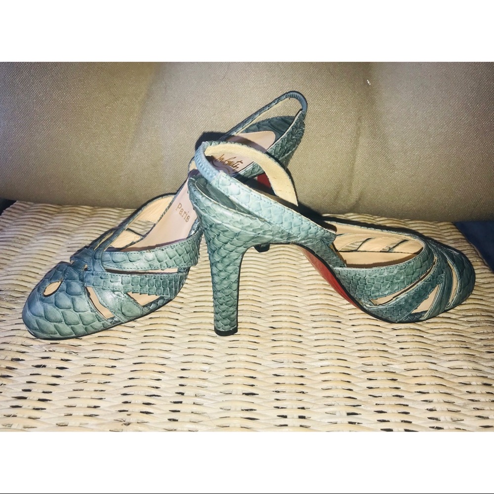 Christian Louboutin Python Slingbacks - Picture 4 of 4